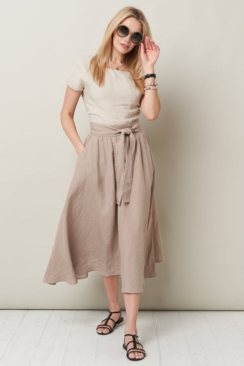 Linen blouse and skirt from Baltic linen